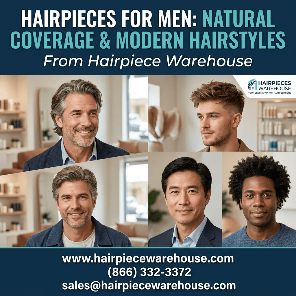 Hairpieces for Men: Natural Coverage and Modern Hairstyles
